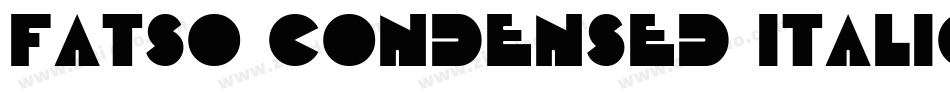 Fatso Condensed Italic字体转换